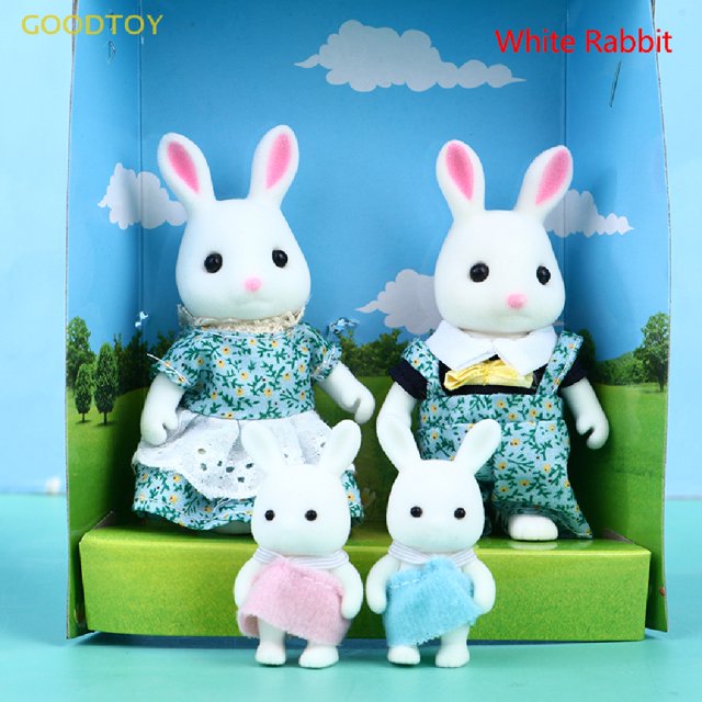 GOODTOY 1 : 12 Forest Animal Familias Bosque Mini Conejo Oso Niña Jugar Casa Juguetes De Muñecas Gao Jinjia unisex