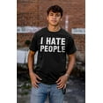 thumbnail image 4 of I Hate People Awkward Antisocial Plus Size Crewneck Graphic Tee Shirt Brisco Brands 3X, 4 of 5