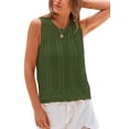 thumbnail image 3 of Shine Up Knit Tank Tops for Women Beach Vacation Clothes Summer Casual Crochet Tops Vest, 3 of 5