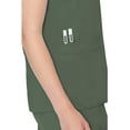 thumbnail image 4 of Med Couture Women's Scrub Top, Raglan Sleeves for Modern Fit, 6 Pockets 2-Way Stretch, Durable & Breathable Fabric - MC7425, 4 of 7