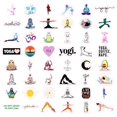 thumbnail image 3 of Bulbacraft 100 Pegatinas Y Calcomanías De Yoga Para Ordenador Portátil Y Botellas De Agua, Regalos De Yoga Para Mujeres Y Hombres, 3 of 5
