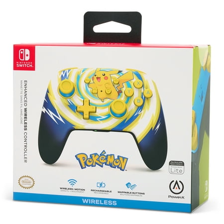 PowerA Enhanced Wireless Controller for Nintendo Switch - Pokémon: Pikachu Vortex