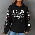 thumbnail image 2 of Winter Tops Women's Hoodies Christmas Ugly Sweater for Women Clearance Crewneck Sweatshirt Long Sleeve Shirt Fashionable Women's Printed Pullover Round Neck Top, 2 of 4
