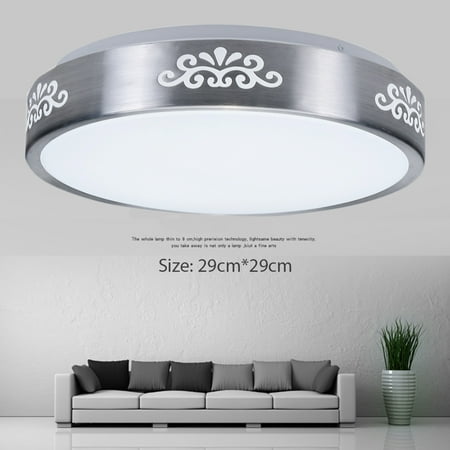 Dining Room Lights Modern 12W 1000LM Round LED Ceiling Down Light Flush Mount Home Fixture Modern Lamp Home Bedroom Dining Hall Study Living Room ()
