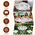 thumbnail image 6 of Cartoon Cat Round Tablecloth 55-60 Inch Round Fitted Table Cloth with Elastic Edge, Funny Cute Colorful Animal Pet Waterproof Table Cover Protector for Outdoor Picnic Party Dining, 6 of 6