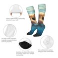thumbnail image 3 of Naloa Cute Swimming Guinea Pig Thigh High Socks Extra Long Stretchy Sock Women Over Knee High Opaque Stocking Daily Wear, 3 of 6