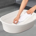 thumbnail image 6 of DOMELAY Washboard Basin,Household Basin,Portable,Laundry Wash Tub with Washboard,Washtub White, 6 of 9