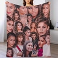 thumbnail image 5 of Zendaya Blanket Sexy #8 Super Soft Throw Blanket Silky Flannel Lightweight for Sofa, Bed Blanket All Season Use 30""*40""（76 * 100cm）, Style-2, 5 of 6