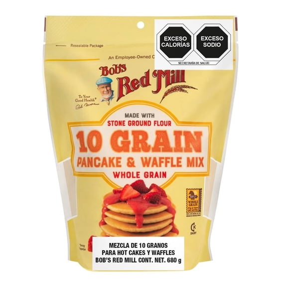 Harina para hot cakes Bob's Red Mill 10 grain & waffle mix 680 g