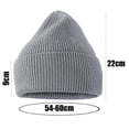 thumbnail image 2 of Winter Hats for Men Beanies Knitted Cuffed Hat Girls Students Autumn Couples Caps Women Warmer Bonnets Men's Casual Cap (54-60cm,Green), 2 of 6
