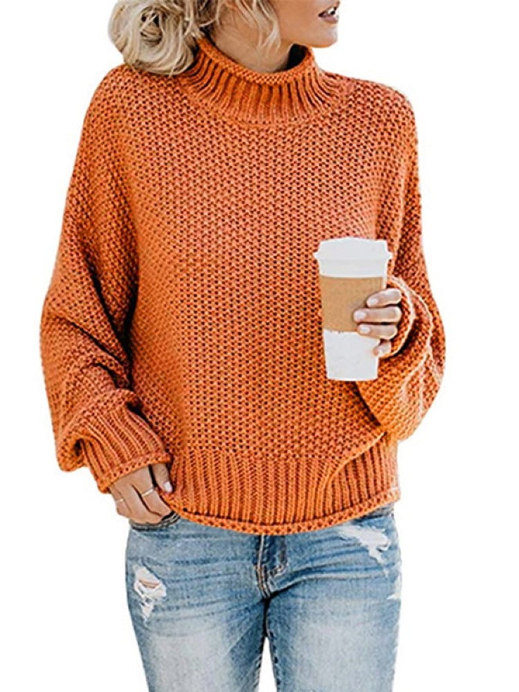 womens orange sweater