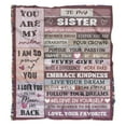 thumbnail image 5 of to My Sister Blanket,Sister Christmas Gift from Sister,Ultra-Soft Flannel Throw Blankets, Sister Best Birthday Gifts for Bed Sofa Travel Beach Living Room Blankets 50"x60", 5 of 5