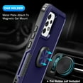 thumbnail image 6 of SaniMore for Samsung Galaxy A53 5G Magnetic Case, Rugged PC & TPU Bumpers with Car Mount & Ring Kickstand Heavy Duty Full Body Protective Case for Samsung A53 5G Women Men, Blue, 6 of 8