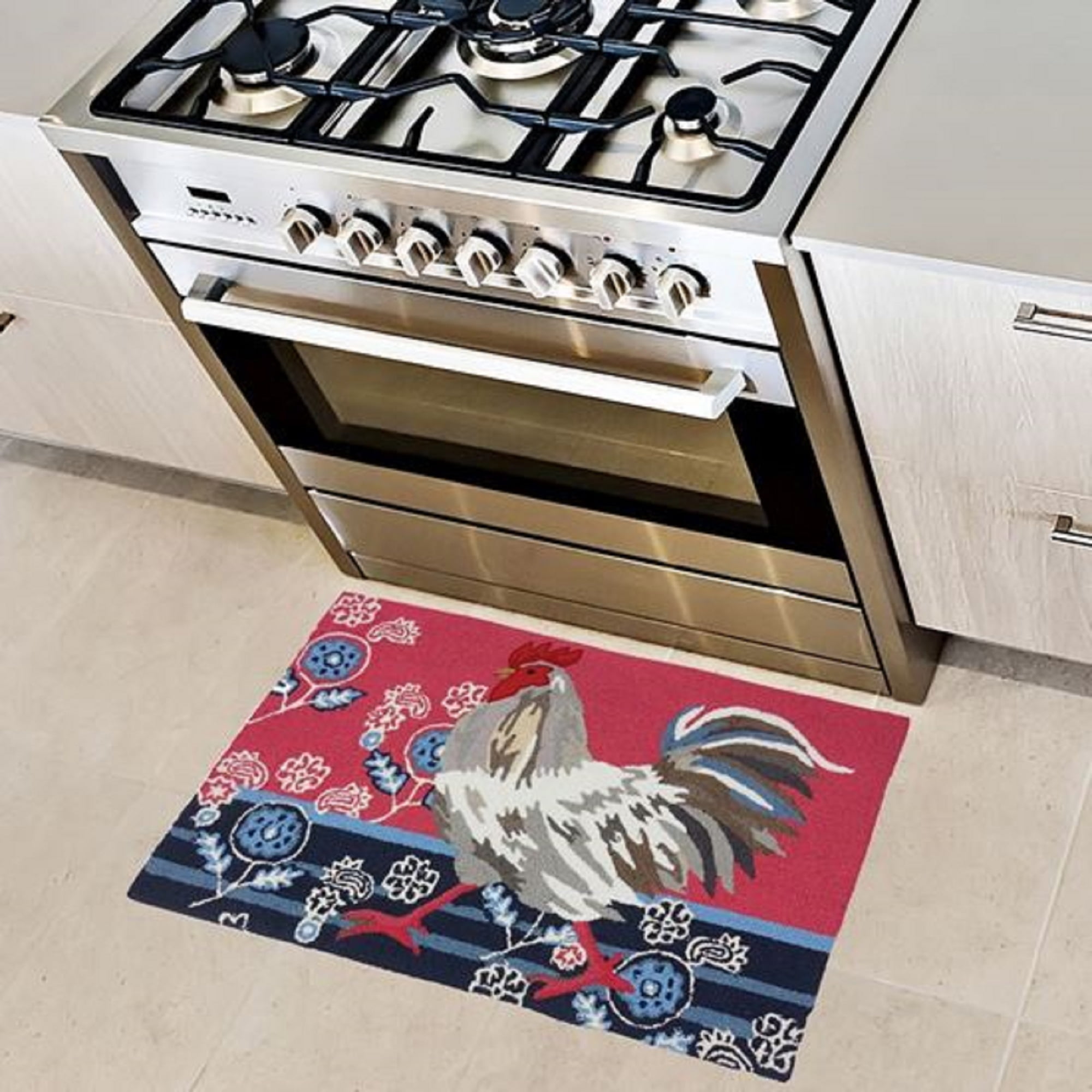 Homefires Rugs PYJB110 Patriotic Rooster Area Rug 22 x 34 in