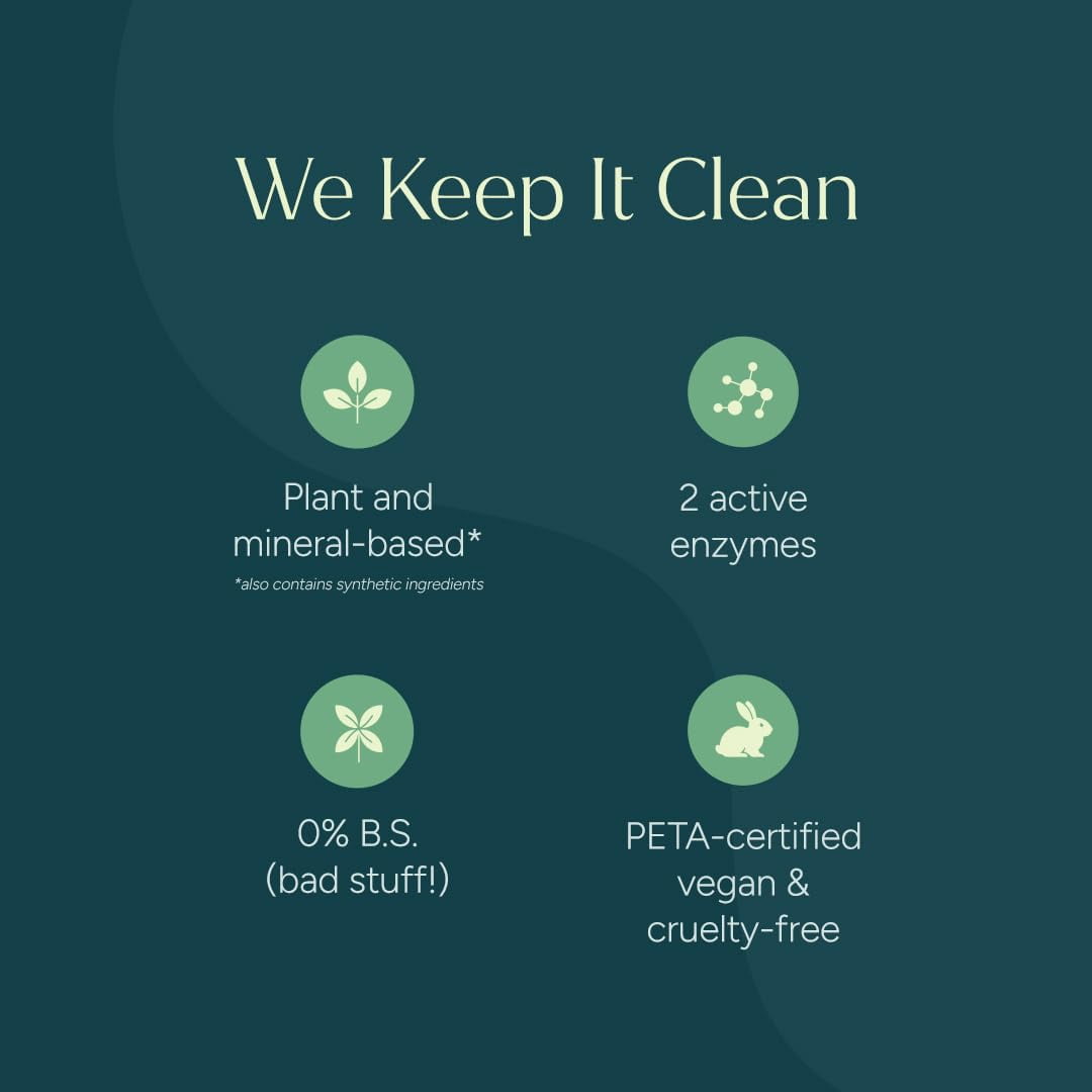Dishwasher Pods, Dishwasher Detergent, Free & Clear Dish tabs - Enzyme-Powered, Spot & Residue Free - TikTok Trend Items, Must Haves from TikTok Made Me Buy It (Free & Clear, 50 Count)