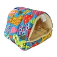thumbnail image 2 of Casa nido para pájaros cálida de invierno, cobertizo, escondite, tienda de campaña cómoda, cama para pájaros para jaula para agapornis, pinzones, Patrón de corazón, 2 of 8