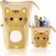 thumbnail image 5 of Estuche para lápices con diseño de gato lindo, retráctil, con múltiples compartimentos internos, estuche para lápices de pie, estuche para bolígrafos para estudiantes, 5 of 10