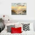 thumbnail image 5 of PRATYUS Bedroom Canvas Wall Art Beach: Ocean Scene Sea Artwork Large Sunset Coastal Landscape Painting Picture Modern Seascape Seaside Seashore Print Decor for Living Room Home, 5 of 6