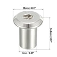 thumbnail image 3 of Unique Bargains M6x12mm Rivet Hex Socket Head Insert Nut Screw Post Nickel Plated 20pcs, 3 of 5