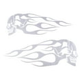 thumbnail image 1 of 34.2 x 12.8cm Motorcycle Flame Set Gas Tank & Decals for White, 1 of 8