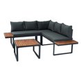 thumbnail image 5 of ALEAVIC 4 Piece L-Shaped Patio Wicker Sectional Sofa Sets, 5 of 6