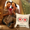 thumbnail image 6 of Cptfadh Valentine's Day Throwing Pillow Cover Red Love Letter Peach Skin Printing Pillow Cover Sofa Cushion Cover, 6 of 7