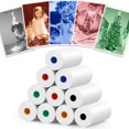 thumbnail image 1 of 10 rollos de recambio de papel para cámara infantil MIARALA con colores vibrantes, 1 of 6
