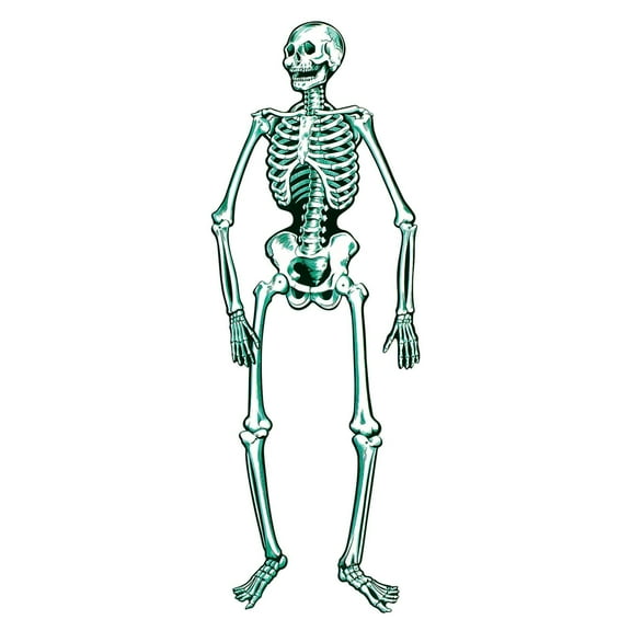 12 Pack Beistle Halloween Jointed Skeleton- Blue and White