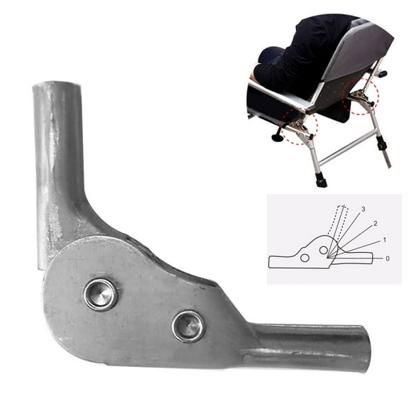 Folding Sofa Hinge 180 Degrees& 5 Gears Steps Ratchet Hinges Chair for Armrest Backrest Adjustable Connector Easy to Use