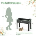 thumbnail image 7 of Amijoy Raised Garden Bed w/ Metal Legs, Low Height Elevated Gardening Container w/ Drainage Hole For Vegetables, Indoor Outdoor Planting Box, 7 of 7