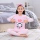 thumbnail image 2 of Conjunto de pijamas de manga larga para niños y niñas, ropa de dormir de algodón de invierno, pijamas de Navidad de dibujos animados de gato, 3, 5, 7, 9, 11T, 2 of 4