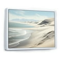 thumbnail image 2 of Designart "Coastal Dunes Coastal Sand art painting I" Landscapes Floater Framed Canvas Print, 2 of 7