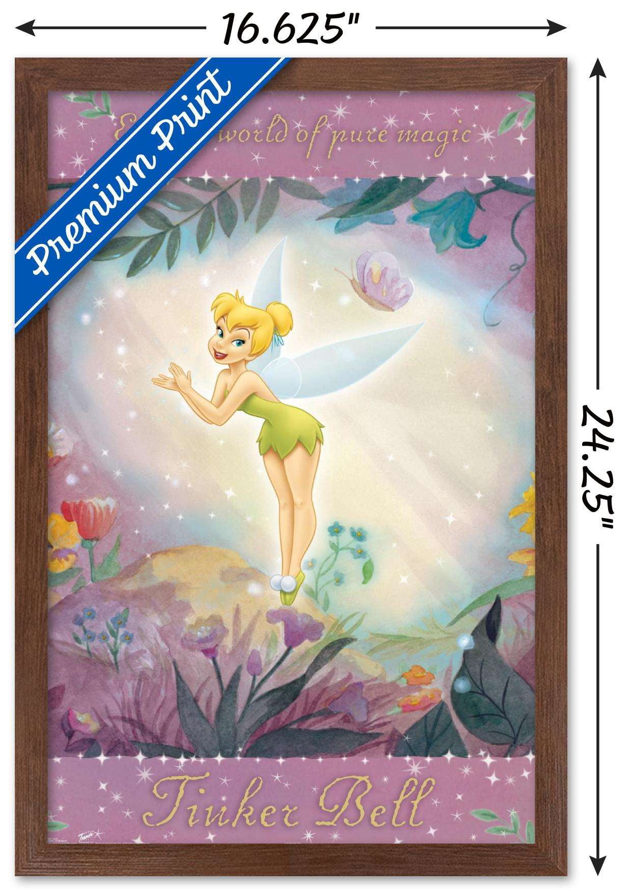 Disney Tinker Bell - Pure Magic Wall Poster, 14.725" x 22.375", Framed