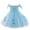 Blue, variant on Coerni Parties Flower Girl Dress | Baby Girl Lace Embroidery Tulle Pageant Prom Gown Birthday Wedding Princess Formal Dress