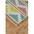 thumbnail image 2 of Bashia Modern Chevron, Green/Blue/Yellow, 8' x 10' Area Rug, 2 of 3