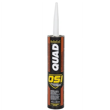 12 Pack of 10 oz OSI 1637251 Quad Light Gray Window, Door, & Siding Sealant, Low VOC