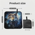 thumbnail image 3 of Wolf Indian Dream Starry Foldable Seat Cushion for Bleachers, Stadium Seats, Camping & Outdoor Events, Portable Lightweight Pad with Carabiner, 3 of 6