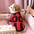 thumbnail image 4 of YUEHAO Pet Supplies Pet Dog Football Vest Clothes for Dogs Sports Pet Clothes Red, 4 of 4