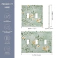 thumbnail image 3 of Dailycode Light Switch Plate Covers 3 Gang Wall Plate Plastics Outlet Covers for Kitchen Home Office Decor Watercolor Chick and Branch, 3 of 8