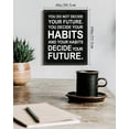 thumbnail image 2 of Drsoum Inspirational Wall Decor Motivational Positive Quote Sayings Prints Art Encouraging Office Home Decor 8x10in Black Framed, 2 of 6
