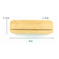 thumbnail image 2 of Zootealy Card Holder Bamboo Card Holder Table Accessories Card Holder Table Stationery Box - Photo Card Holder Organizer Nature Photo Card Holder, 2 of 6