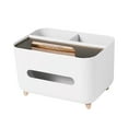 thumbnail image 2 of Banghong Tissue Box Organizer Cover Holder with Storage Napkin,Tissue Box Holder with Remote Control Box Decorative,Tissue Pen Remote Organizer for Home/Office, 2 of 4