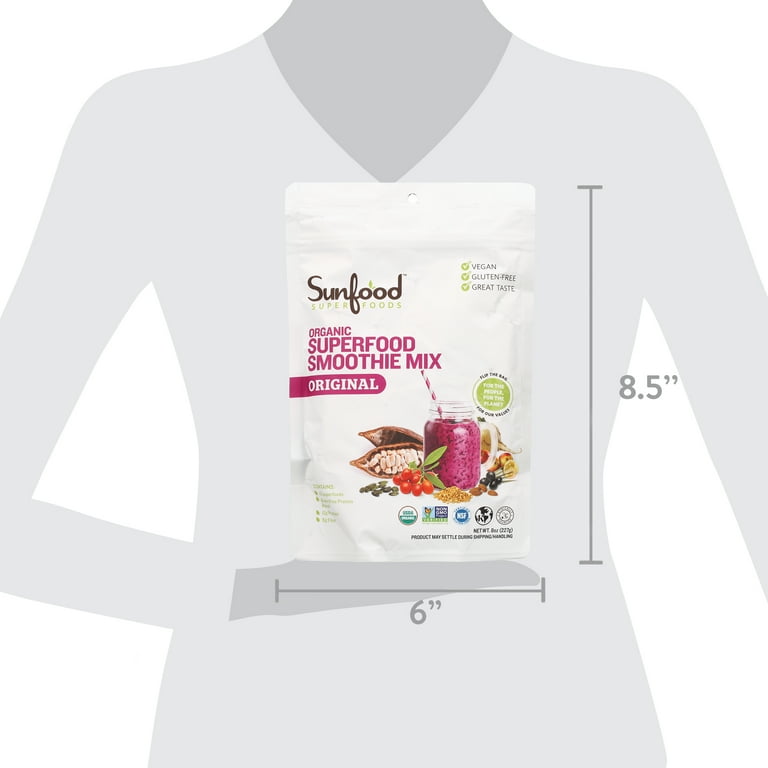 Sunfood Superfoods Organic Vegan Super Power Smoothie Healthy Mix