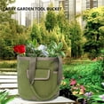 thumbnail image 4 of Bucket Tool Organizer Bucket organizer Garden Tools bucket tool Storage Bag, with Pockets Garden Tote Canvas, Garden Tool Set Kit, 4 of 9