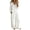 White, variant on Denim Overalls for Women Button Down Long Sleeve Casual Baggy Jeans Wide Leg Comfy Summer Jumpsuits with Pockets White XL