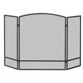 thumbnail image 1 of Panacea 30 by 48 Inch 3 Panel Fireplace Screen with Arched Design, Black, 1 of 9
