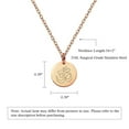 thumbnail image 4 of Anavia Round Om Sign Necklace Yoga Theme Stainless Steel Rose Gold Disc 10mm Pendant Jewelry with Gift Box, 4 of 8