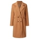 thumbnail image 4 of Gibobby gabardinas para mujer Chaqueta de lana sintética para mujer Abrigo largo de de otoño e invierno Abrigo de cuello de chal de lana de otoño (Caqui, M), 4 of 5