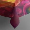 thumbnail image 4 of Colorful Tie Dye Circular Spiral Pattern Rectangle Tablecloth 60"x120",Waterproof Polyester Rectangle Table Cloth, Wipeable Spillproof Polyester Tablecloth for Dining, Camping, Indoor and Outdoor, 4 of 6