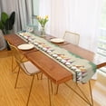 thumbnail image 4 of Dreamtimes Christmas Card with Gnomes Double Sided Polyester Table Runner 13 x 90 Inches Table Cloth Cover Placemats for Kitchen Dinner Wedding Party Decor, 4 of 6